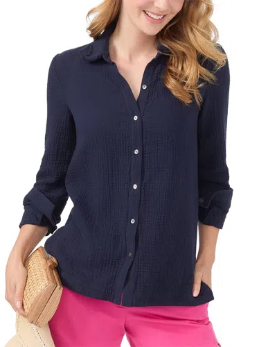 J.mclaughlin Purcell Blouse In Blue