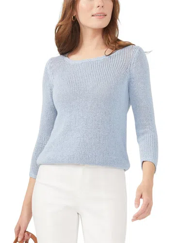 J.mclaughlin Raelyn Linen-blend Sweater In Blue