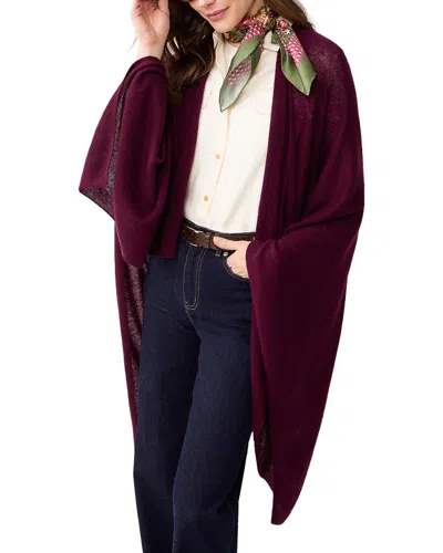 J.mclaughlin Rossi Cashmere Poncho In Red
