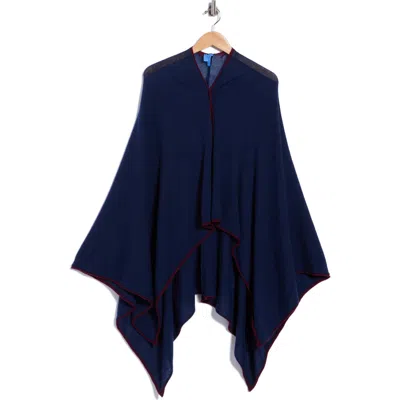J.mclaughlin Jmclaughlin Rossi Roll Edge Cashmere Poncho In Green