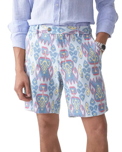J.mclaughlin Royal Ikat Groove Oliver Short In Blue