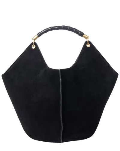 J.mclaughlin Sanne Suede Handbag In Black