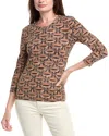 J.mclaughlin Signature T-shirt In Brown