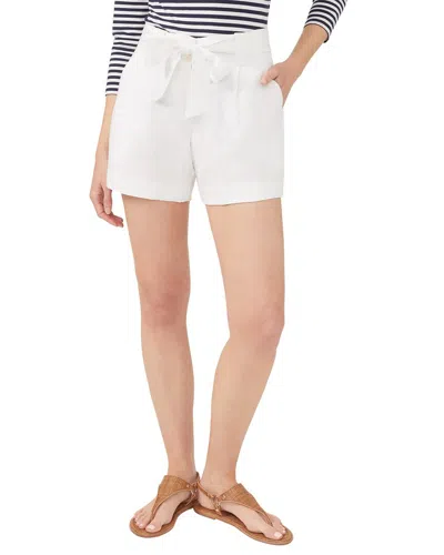 J.mclaughlin Solid Abbie Linen-blend Short In White