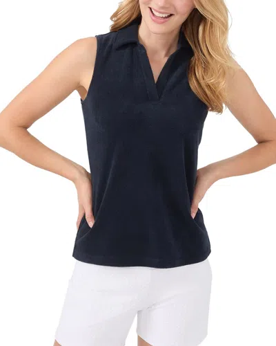 J.mclaughlin Solid Burkett Knit Top In Blue