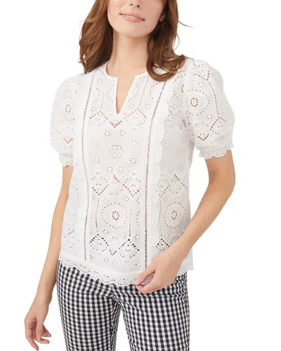 J.mclaughlin Solid Jonie Blouse In White