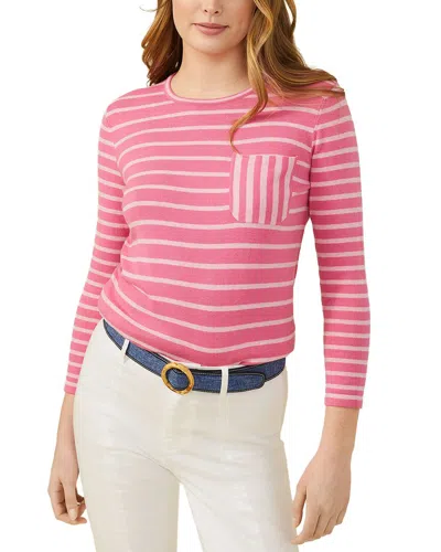 J.mclaughlin Stripe Piper Dress In Pink