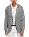 J.mclaughlin Suffolk Wool & Silk-blend Jacket In Gray