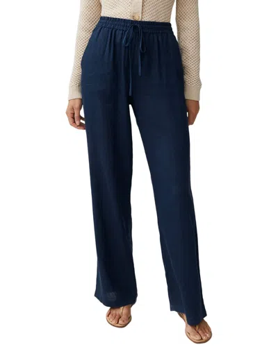 J.mclaughlin Surya Linen Pant In Blue