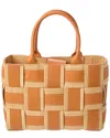 J.mclaughlin Tessare Leather & Raffia Handbag