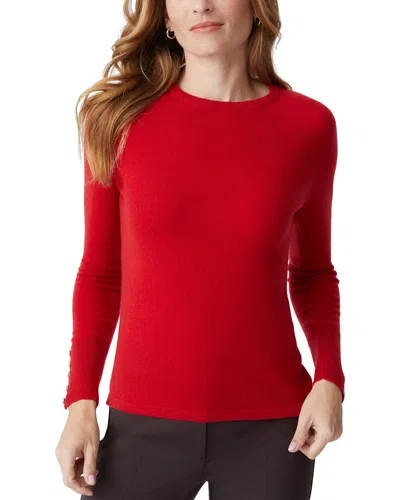 J.mclaughlin Theia Cashmere Sweater In Red