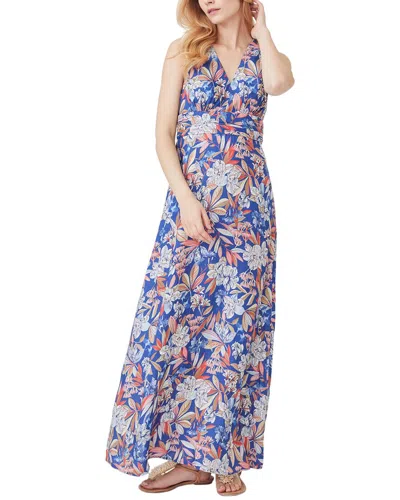 J.mclaughlin Vittoria Silk-blend Dress In Multi