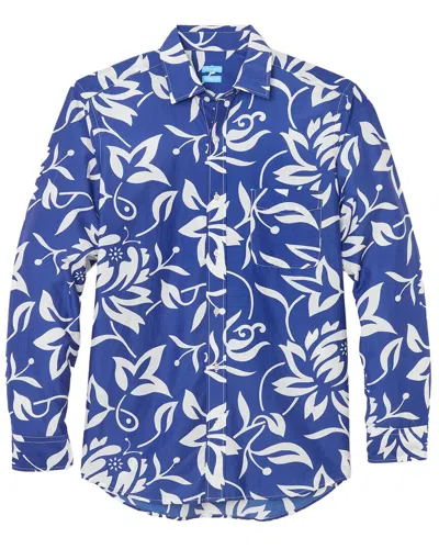 J.mclaughlin Waikiki Gramercy Modern Fit Linen-blend Woven Shirt