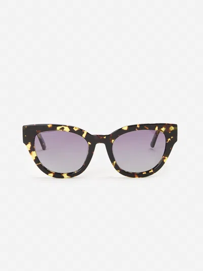 J.mclaughlin Women's Adeline Sunglasses Black/yellow In Brown