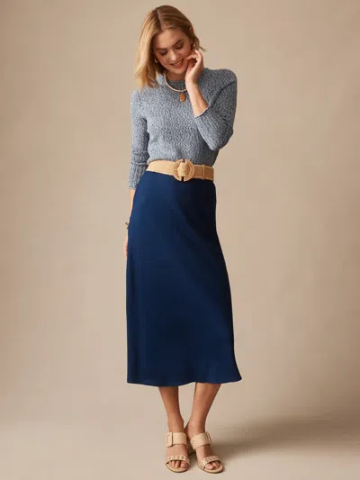 J.mclaughlin Women's Adelyn Skirt Navy In Blue