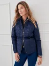 J.mclaughlin Women's Ambrose Quilted Puffer Navy In Blue