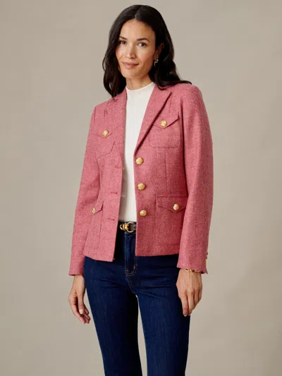J.mclaughlin Women's Anwen Jacket Dark Pink