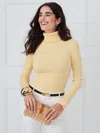 J.mclaughlin Women's Arlette Turtleneck Top Pale Yellow In Yellow