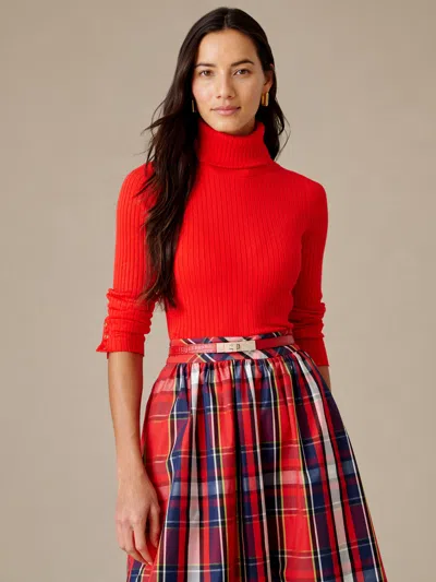 J.mclaughlin Women's Arlette Turtleneck Top Scarlet
