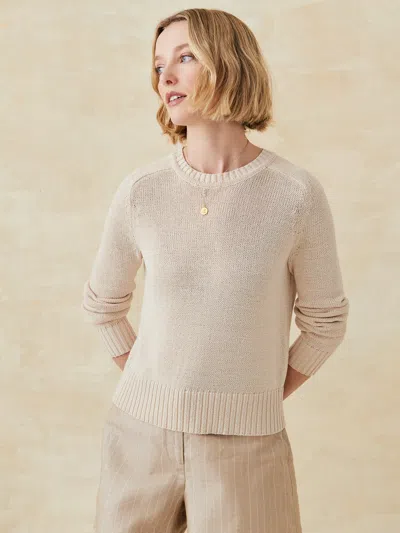 J.mclaughlin Women's Asher Sweater Light Oatmeal In Multi