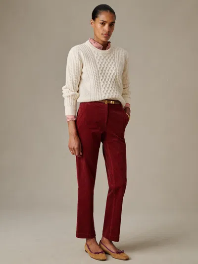 J.mclaughlin Women's Avery Corduroy Pants Bordeaux In Red