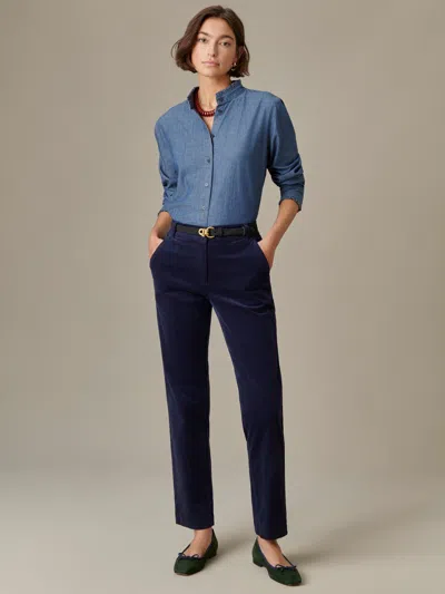 J.mclaughlin Women's Avery Corduroy Pants Winter Navy In Blue