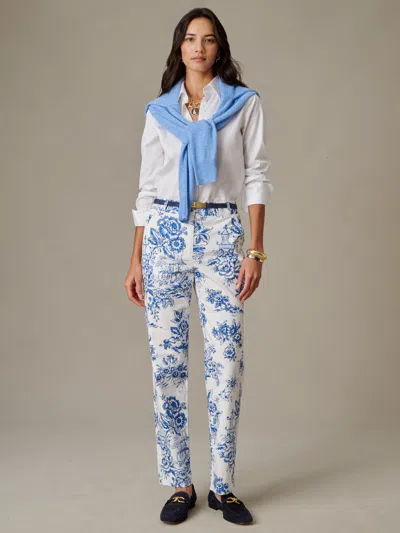 J.mclaughlin Women's Avery Pants In Antique Toile White/blue In Multi