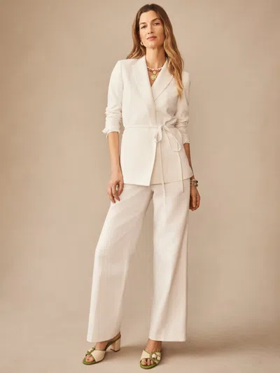 J.mclaughlin Women's Blythe Pants Ivory In White