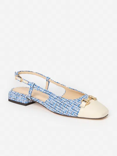 J.mclaughlin Women's Calista Slingback Heels In Boucle Blue In Multi