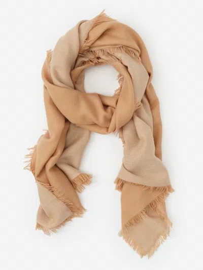 J.mclaughlin Women's Carey Cashmere Scarf Heather Camel/cream In Neutral