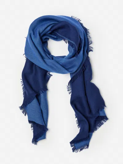 J.mclaughlin Women's Carey Cashmere Scarf Navy/jmc Blue