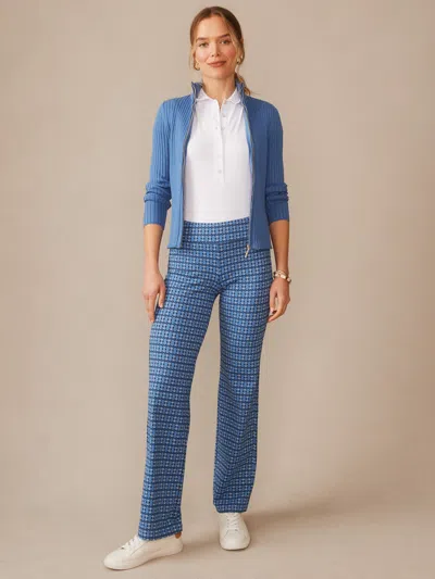 J.mclaughlin Women's Carmel Pants In Signet Lock Blue/navy