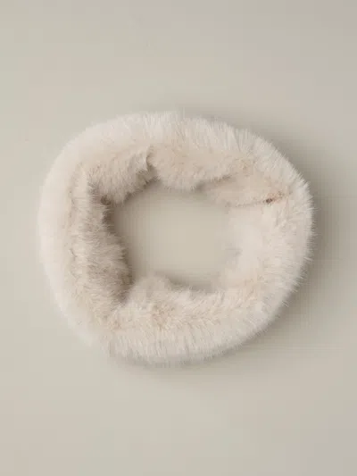J.mclaughlin Women's Carol Faux Fur Neckwarmer Cream