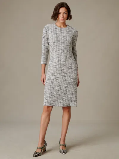 J.mclaughlin Women's Catalyst Boucle Dress Black/off White In Gray