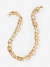 J.mclaughlin Women's Chain Link Necklace Gold In Brown