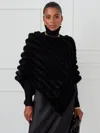 J.mclaughlin Cortina Poncho In Black