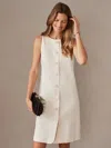 J.mclaughlin Women's Chloe Dress Cream In Neutral