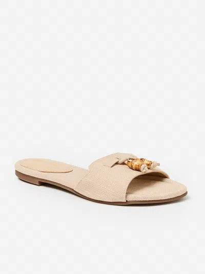 J.mclaughlin Women's Ciara Linen Sandals Summer Sand In Multi