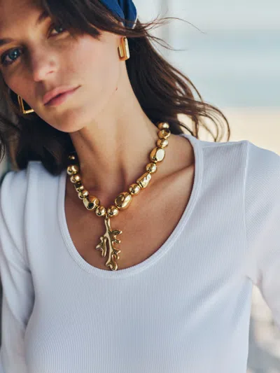 J.mclaughlin Women's Coral Necklace Gold