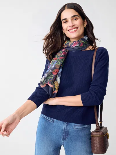 J.mclaughlin Women's Courcheval Cashmere Sweater Classic Navy In Blue