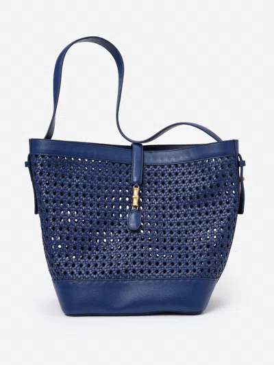 J.mclaughlin Women's Crawford Leather Handbag Nautical Navy In Blue