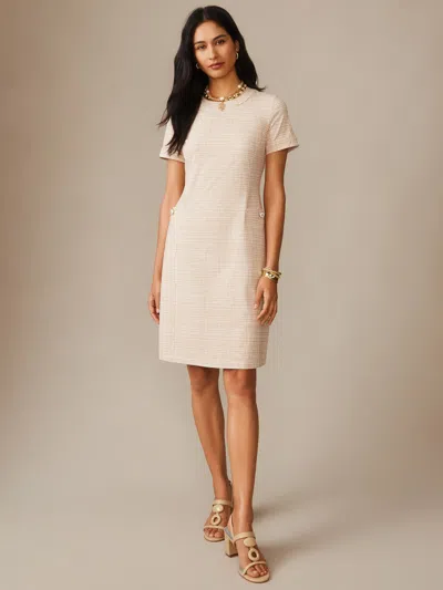 J.mclaughlin Women's Daphne Dress In Pocket Square Off White/tan In Neutral