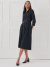 J.mclaughlin Women's Darla Dress Black In Blue
