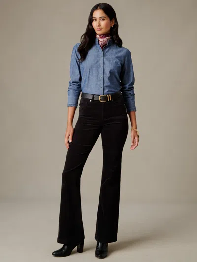 J.mclaughlin Women's Domino Velveteen Jeans Black