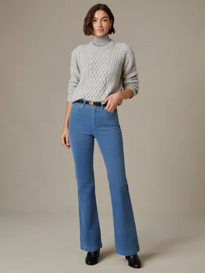 J.mclaughlin Women's Domino Velveteen Jeans Mineral Blue