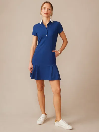 J.mclaughlin Women's Dorte Dress In Dashing Jacquard Nautical Navy In Blue