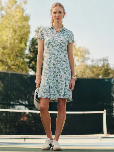 J.mclaughlin Women's Dorte Dress In Neo Blooming Vines Light Blue