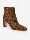 J.mclaughlin Women's Eden Pony Hair Ankle Booties In Leopard Brown In Gold