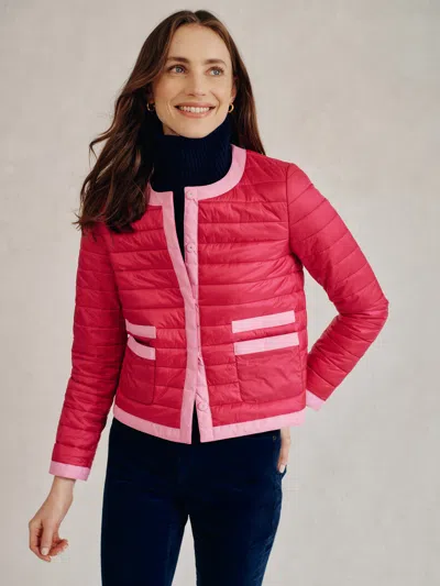 J.mclaughlin Women's Eva Puffer Jacket Fuchsia In Pink