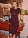 J.mclaughlin Women's Florence Dress Merlot In Brown